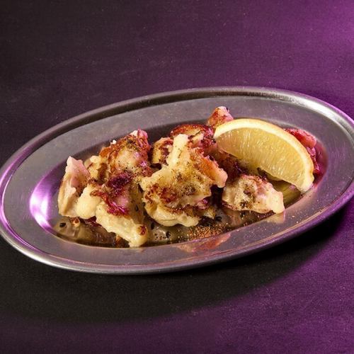 鶏ハラミの黒煎り七味焼き