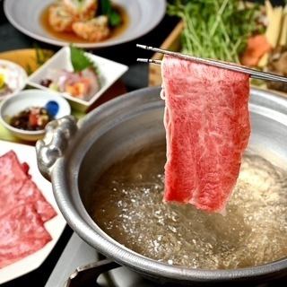 天ぷらや和牛等を楽しめる！全5品『和牛しゃぶコース』9,800円(税込)