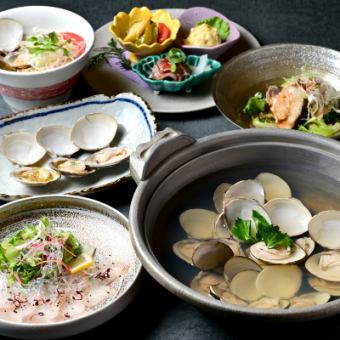 【90分間フリーフロー付き！】天然はまぐり等全6品 『宴会おもてなしコース』10,000円(税込)