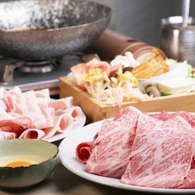 ■タイムセール■ A4A5黒毛和牛セット+豪華日本酒等2H食べ飲み放題《すき焼orしゃぶ》7,500円