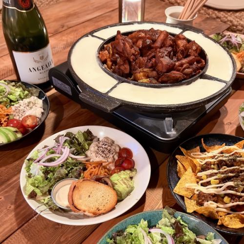 チーズタッカルビコース　乾杯スパークリング付!!《2時間飲放付》6,000円(税込)