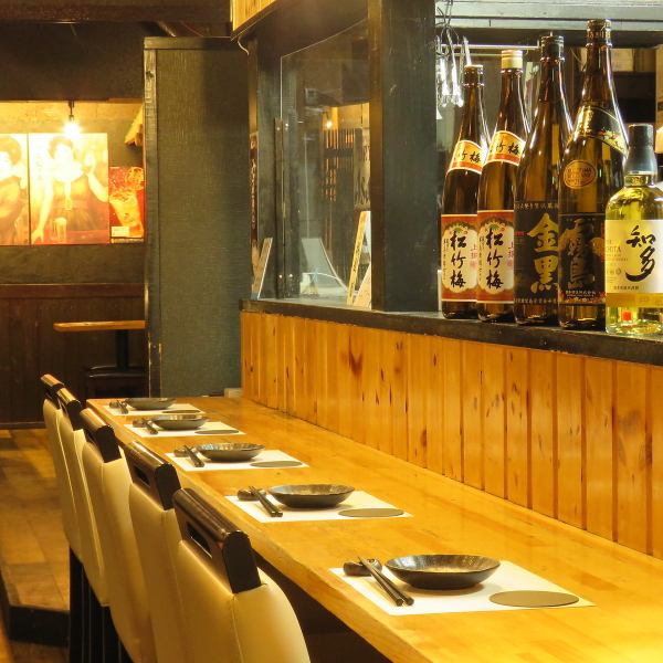 【一人飲み、二人利用などに◎】おひとり様歓迎♪仕事帰りの息抜きにピッタリのお食事とお酒をご用意してお待ちしております♪