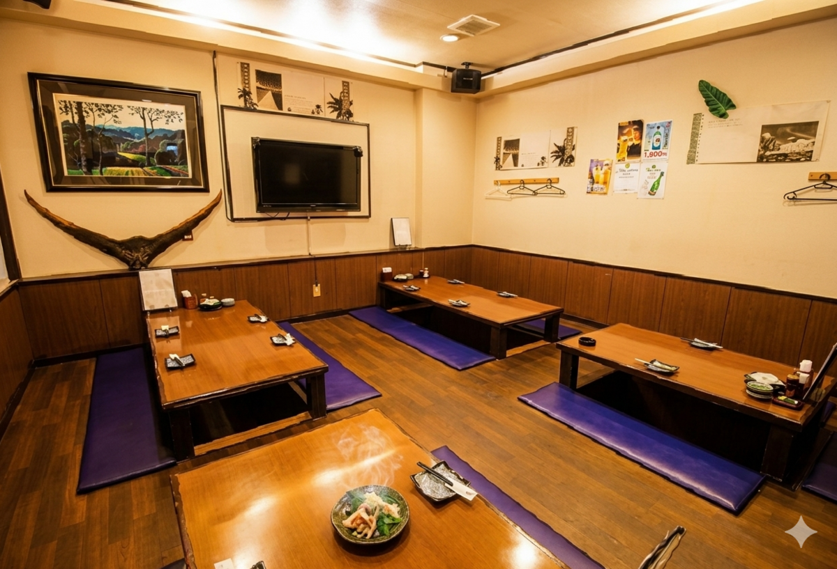 掘りごたつテーブル席で家族みんなで外食をお楽しみいただけます