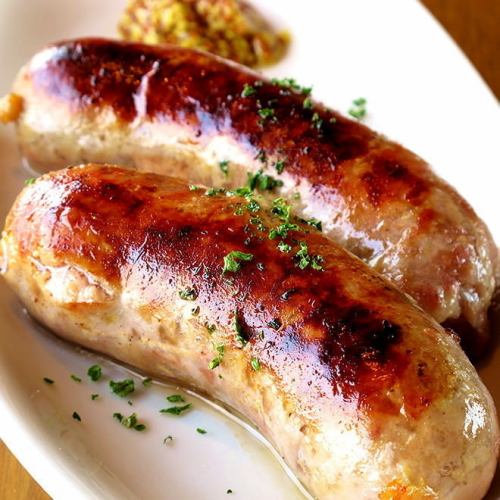 Assortment of 2 homemade sausages