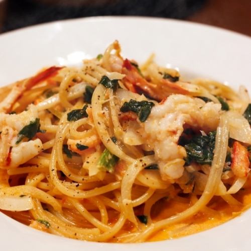 Luxury! Lobster tomato cream pasta