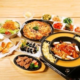 【饱腹套餐2】★3,500日元（含税）（4人以上）+1,500日元（含税）含120分钟无限畅饮