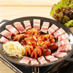 Jukmi samgyeopsal *Sangchu 是額外收費的