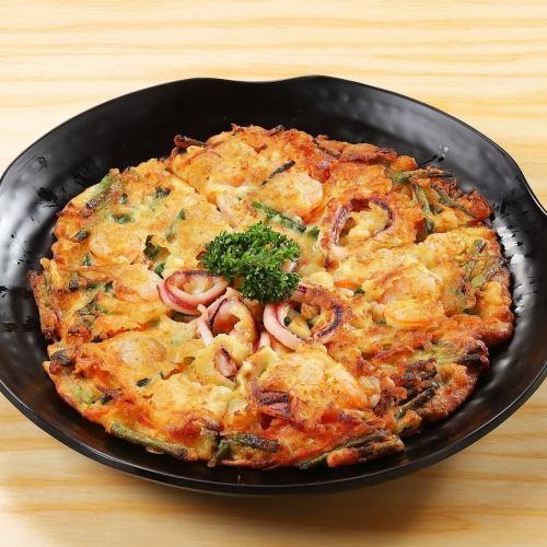 Seafood pancake