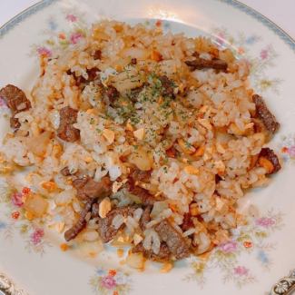 검은 털 일본소 마늘 쌀