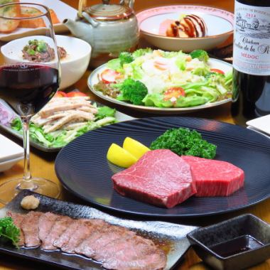 [Carefully selected 3 courses] WAGYU series from 6,500 yen/[High-quality 2 courses selected by the owner] Chateaubriand course from 15,000 yen