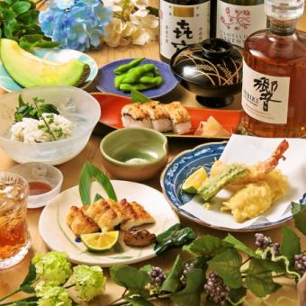 Recommended! [Hamo Kaiseki (without hotpot) course] 7 dishes including grilled hamo and hamo sushi for 12,000 yen Available from 5/14