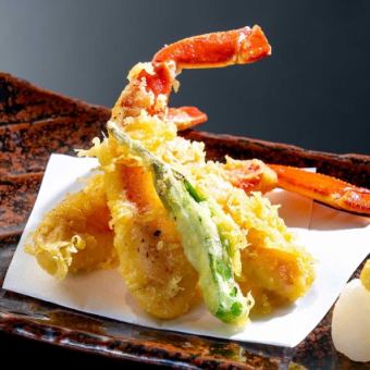 本ずわいがに脚肉天ぷら 3本