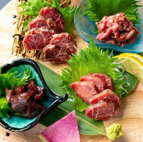 極 馬刺し4点盛り