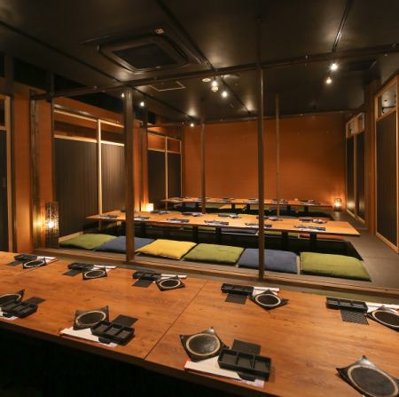 Even if you are using a large number of people, it is a private room that you can dig and enjoy, so you can enjoy your meal without worrying about the eyes!