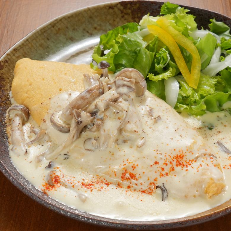 気まぐれソースのオムレツ