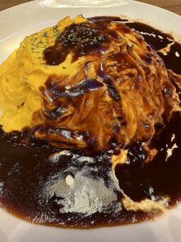 Special Demi-glace Burger Omelet Rice