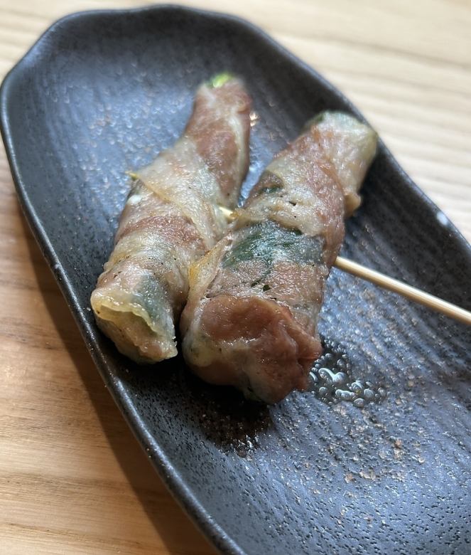 [烤] 青椒芝士猪肉卷