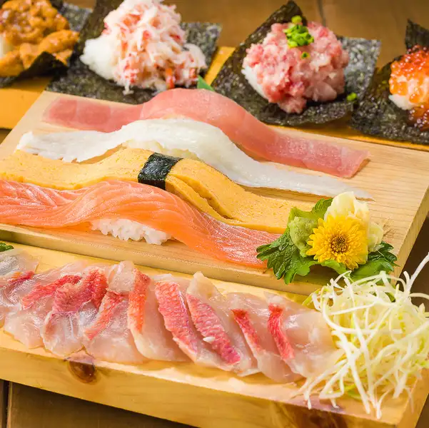 90分お寿司と海鮮しゃぶしゃぶ　全70品が90分間食べ放題！