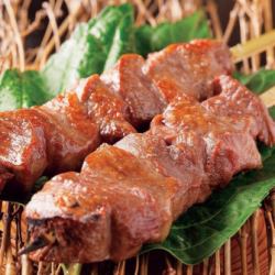 Grilled beef tongue skewers