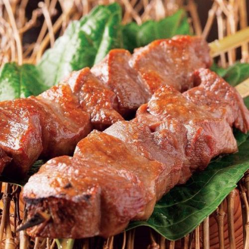 Grilled beef tongue skewers