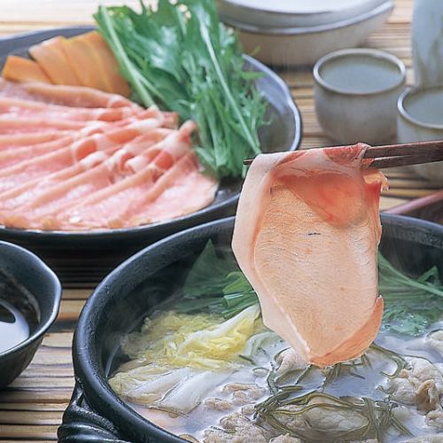 Sangen pork shabu-shabu hotpot