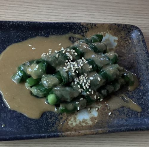 ニラのぐるぐる