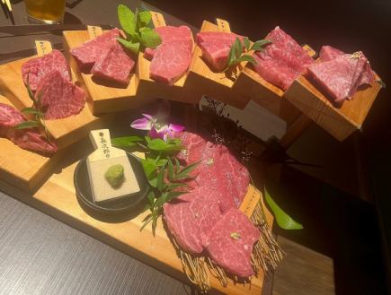 【誕生日や記念日に】1日3組限定！圧巻13段！肉の階段盛り＆デザプレ付き コース12000円(税込)