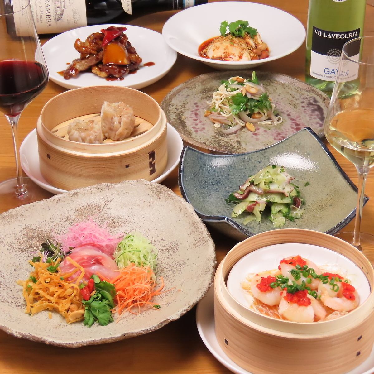 3,000円(税込)～のコースをご用意。飲み放題も追加可能です。