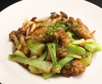 広島産牡蠣の豆?炒め
