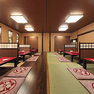 【貸切可能】店内奥には最大40名様までご利用いただけるお座敷席をご用意！貸切のご利用で周りを気にせず思いっきり楽しめます♪会社の各種ご宴会にもおススメです！ご宴会にぴったりのコースも豊富にご用意しております！