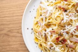 [Cream sauce and other sauces] Spaghetti Real Carbonara