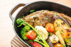 [Fish dish] Oven-baked fish and vegetables