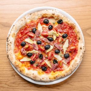 [Rosso (tomato sauce)] Capricciosa