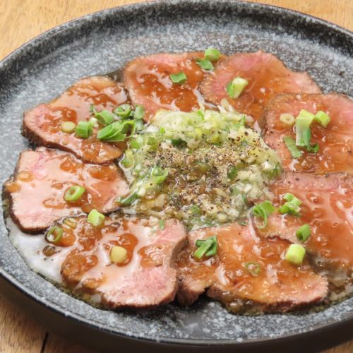Beef tongue carpaccio