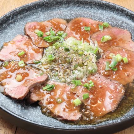 【歓送迎会コース】豚たんステーキ＆牛タンカルパッチョ付全8品＋120分[飲み放題]⇒4500円