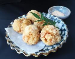 鶏モモ肉泡盛づけ唐揚げ
