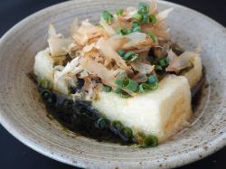 島豆腐の揚げ出し