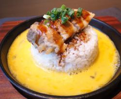 Egg fried rice with pork ribs