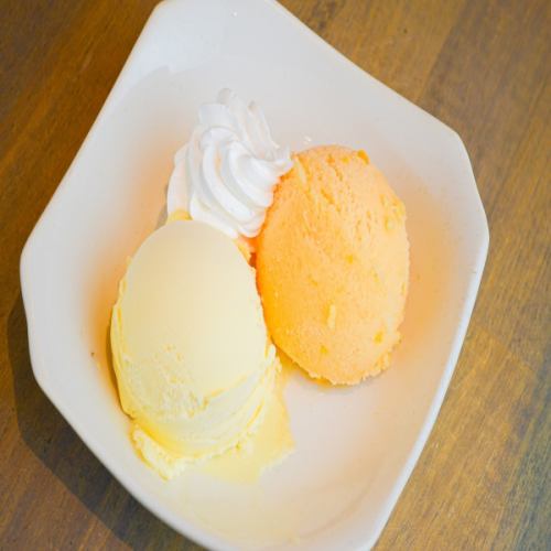 2種のアイスクリーム