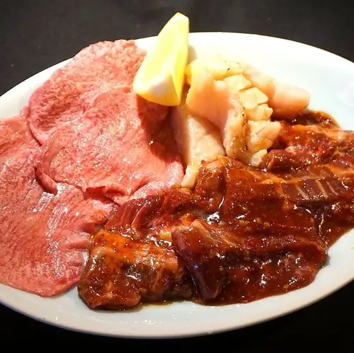 "Skirt steak tongue course"