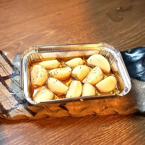 Grilled garlic foil