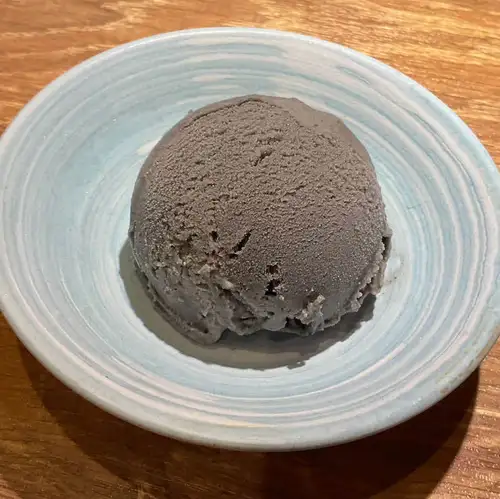 Black sesame ice cream