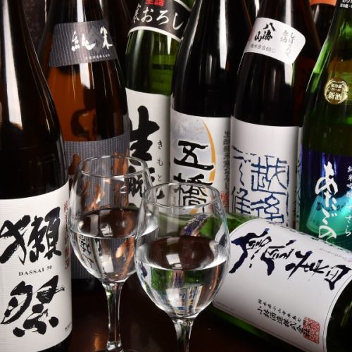 【全8種類以上】日々進化を続ける日本酒580円～◎日本各地の珍しい種類をご用意しております！