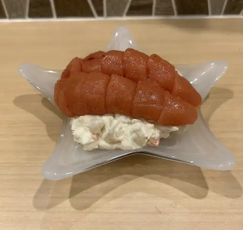 土豆沙拉里放了太多明太子(辣鳕鱼子)