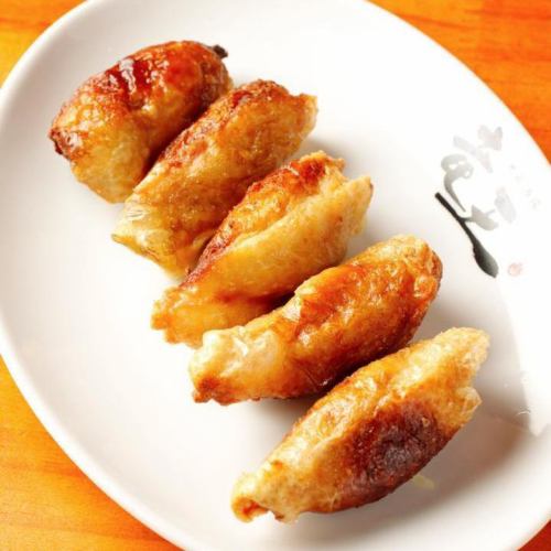 鶏皮餃子