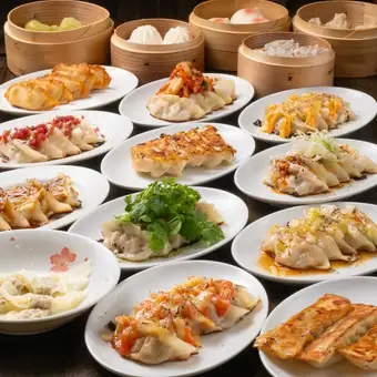 【隨時供應】2980日圓！ 30種餃子和點心無限量暢吃！含2小時無限暢飲，含生啤酒！