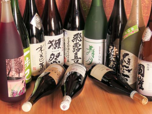 Enjoy the shochu carefully selected by shopkeepers ...
