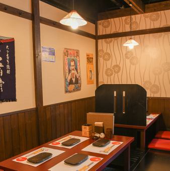 It boasts a Japanese space with soft lighting and a calm atmosphere.We offer a space where you can relax and unwind! We will guide you according to the number of guests and occasion!※ The photo is one example