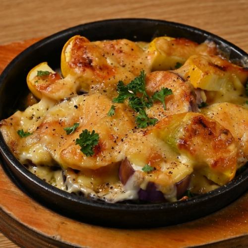 夏野菜のみそチーズ焼き