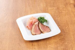 Assortment of two types of cold meat dishes